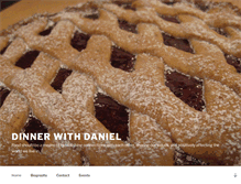 Tablet Screenshot of dinnerwithdaniel.com